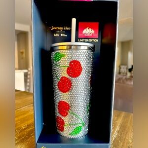 Hydra Peak Classics 25oz Cherry 🍒 Bling Tumbler NIB